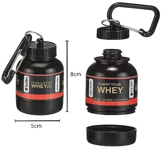 Protein Powder and Supplement Funnel Keychain - Protein Powder Container with Durable Key-Chain