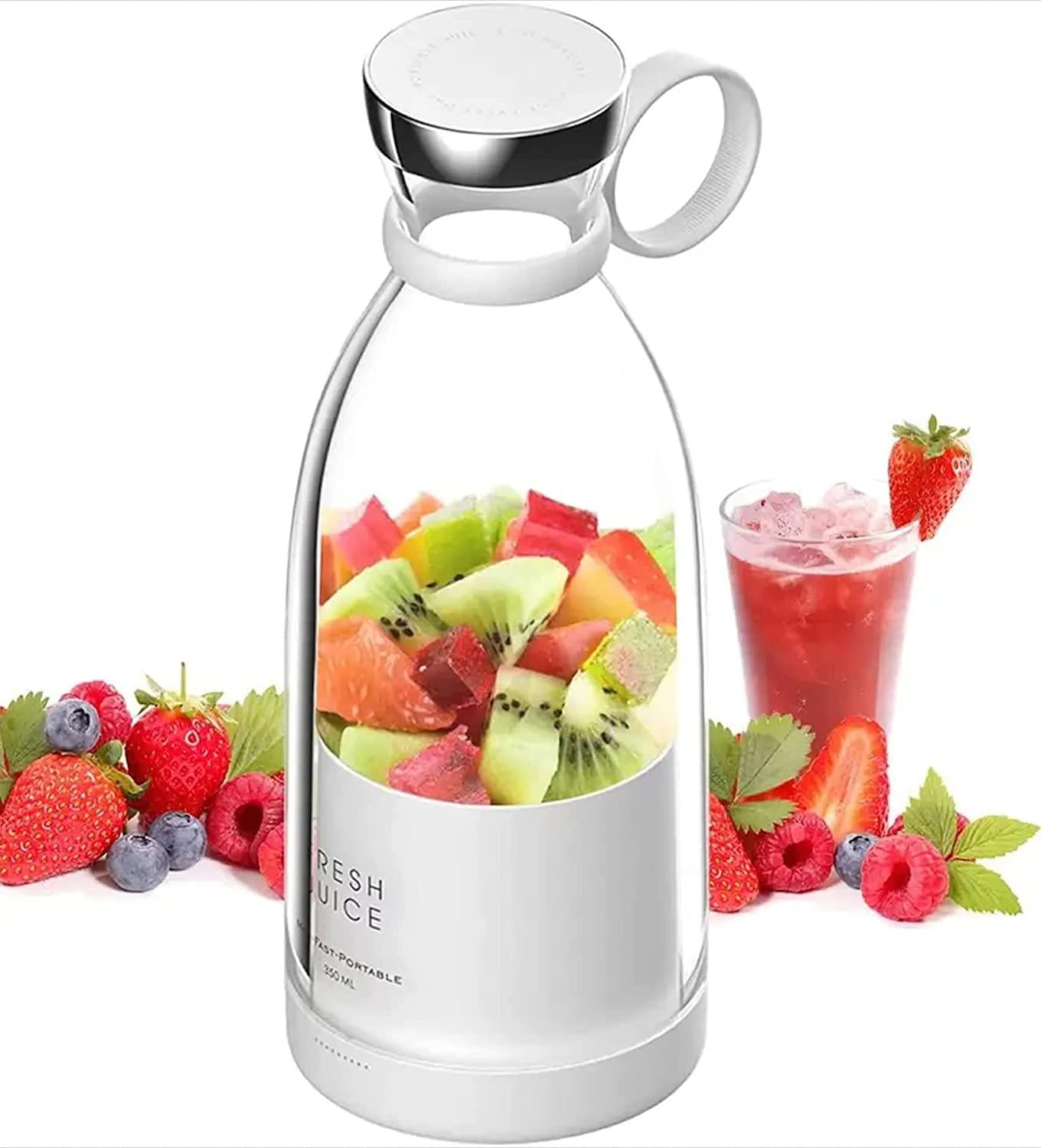 Portable USB Juicer Blender | Rechargeable Mini Juicer | USB Electric Fruit Blender | Wireless Smoothie Maker