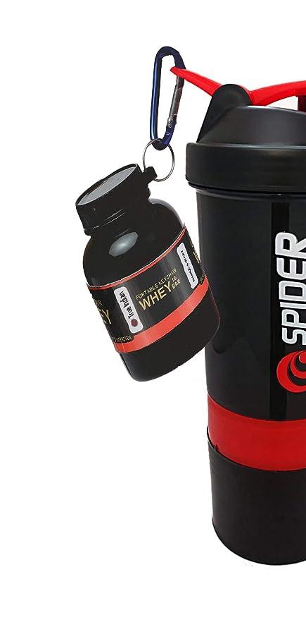 Protein Powder and Supplement Funnel Keychain - Protein Powder Container with Durable Key-Chain